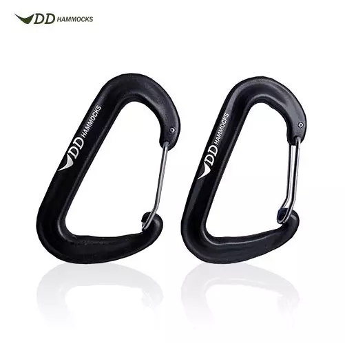 DD Carabiner 2 pcs, Black - Climbing and Carabiners - DD-KABK2 - 1