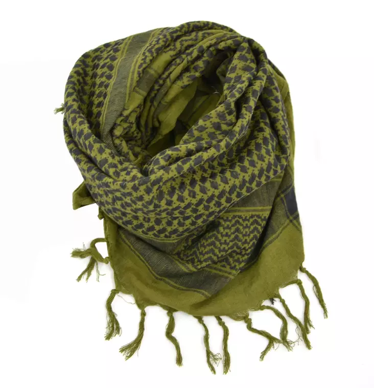 Dutch Shemagh Arab Scarf, Black-Green, Surplus - Shemaghs - 610892 - 1