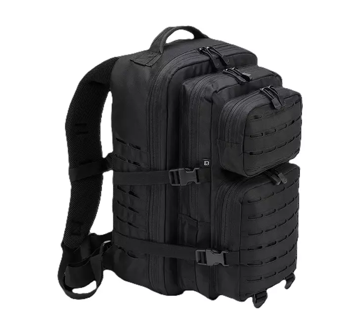 Brandit Assault Pack, Large, LaserCut, Black - Backpacks - 8024-2 - 3