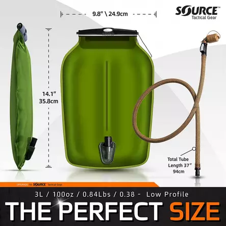 Source WLPS Hydration Bladder 3.0 L, Foliage - Hydration Packs and Bags - 4504490503 - 2