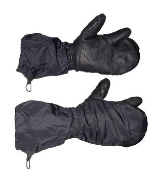 Swiss Leather Shooting Gloves with Finger, Black, Surplus - Gloves and Mittens - 615233 - 1