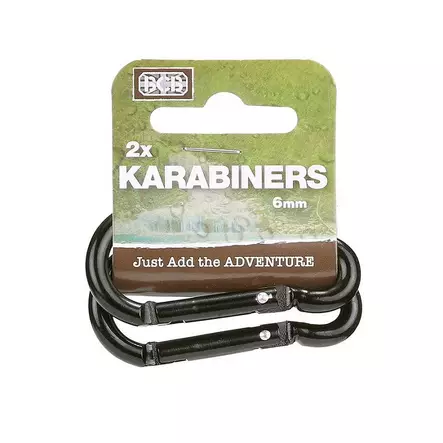 BCB Carabiners 2 pcs, 6 mm - Climbing and Carabiners - 259143 - 1