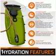 Source WXP Storm Valve Hydration Bladder, 3 Liters, Black - Hydration Packs and Bags - 4500130103 - 2