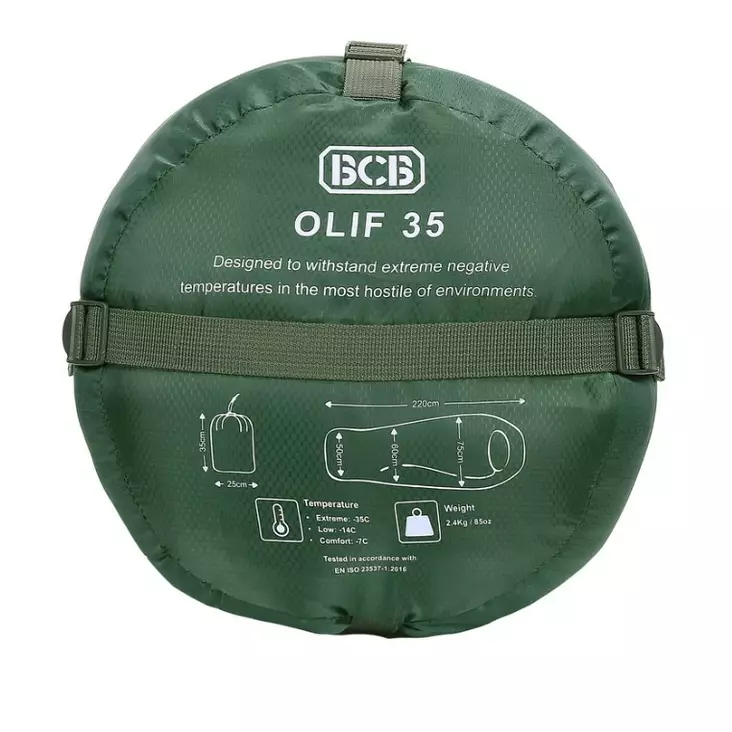 BCB Olif 35 Sleeping Bag, Olive Green - Sleeping Bags and Pads - 313213 - 1