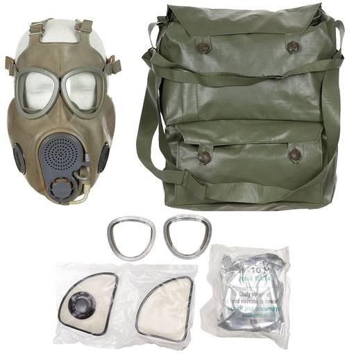 Czechoslovakian M10M Gas Mask with Filter and Bag, Surplus - Gas Masks - 627623 - 1