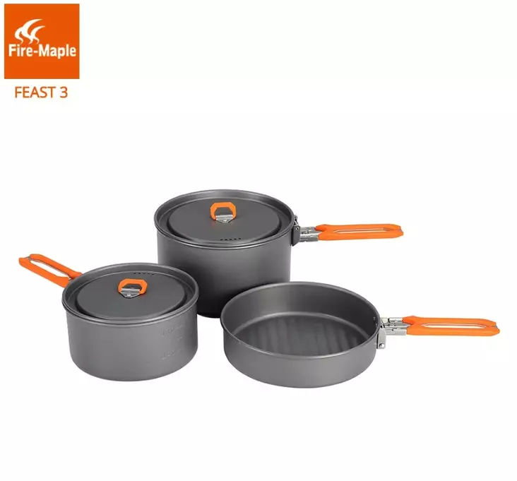 Fire-Maple FEAST 3 Cookware Set - Camping Cookware - FMFEAST3 - 1