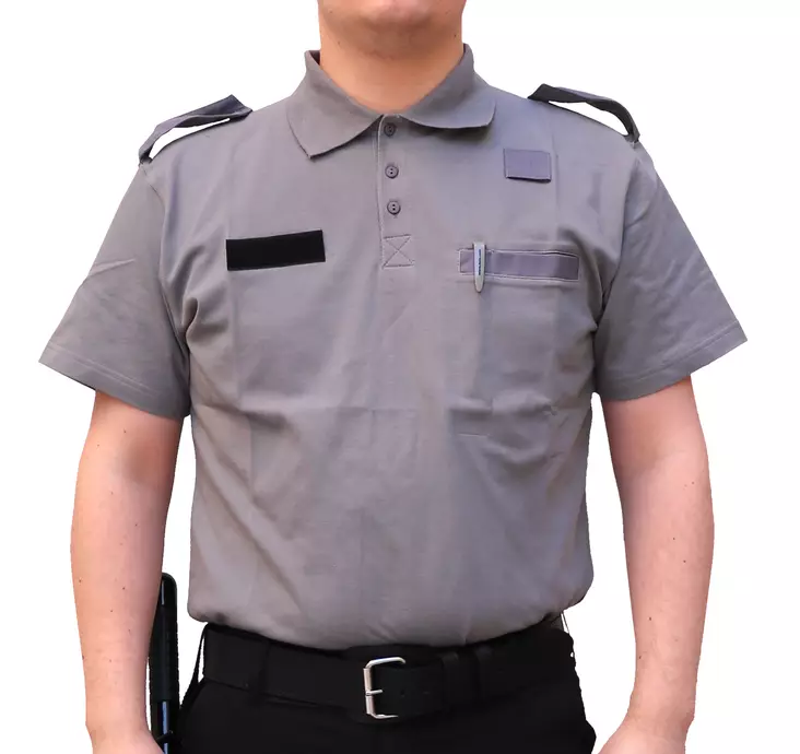 Gray Polo Shirt, New - Polo Shirts - C1073 - 1