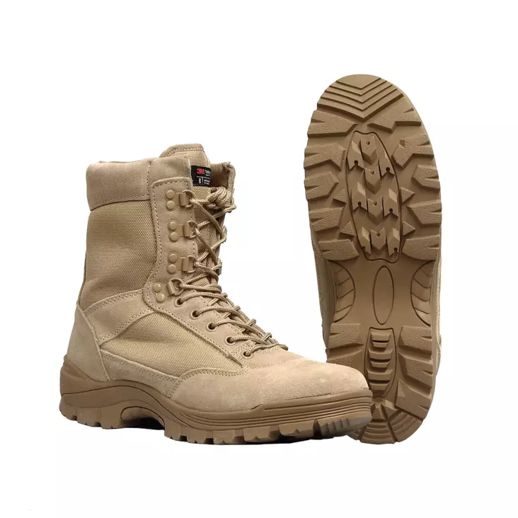 Tactical Combat Boots, Brown, Mil-Tec - Boots and High-top Boots - 12822104-4-0-3-0-3 - 3