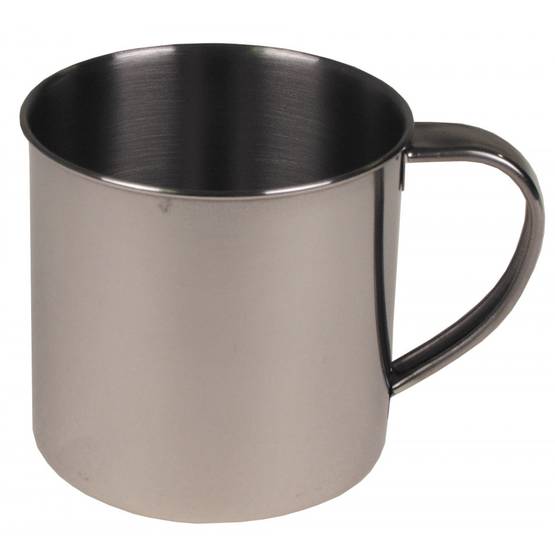 Stainless Steel Mug 250ml, Rust-Resistant, MFH - Cups and Mugs - 33383 - 1