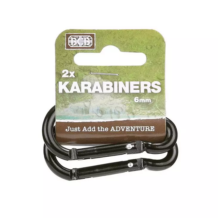 BCB Carabiners 2 pcs, 6 mm - Climbing and Carabiners - 259143 - 1