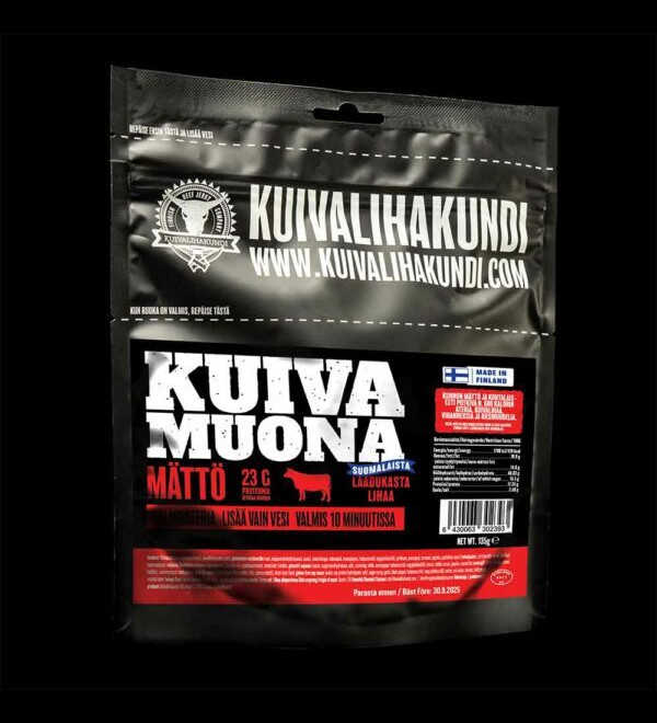 Kuivalihakundi Freeze-Dried Meal Mättö 135 g Ready-to-Eat (approx. 600kcal) - Outdoor Meals - 2024-3 - 1