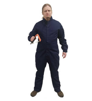British Flight Mechanic's Work Coverall, Dark Blue, Surplus - Coveralls - 607334G-180-104 - 1