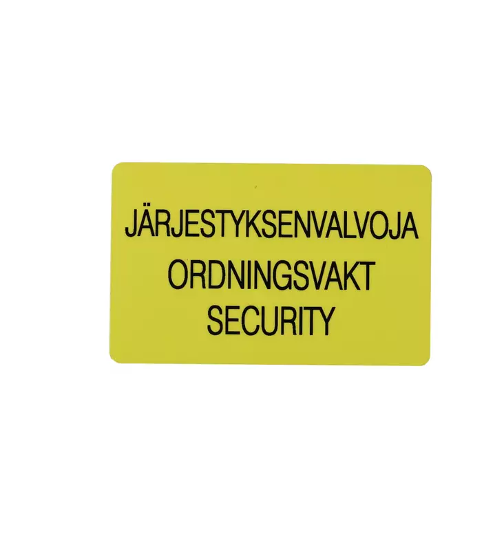 Security Personnel Badge 86 x 54 mm, with Clip and Safety Pin - Security Officer Badges - 120104 - 3