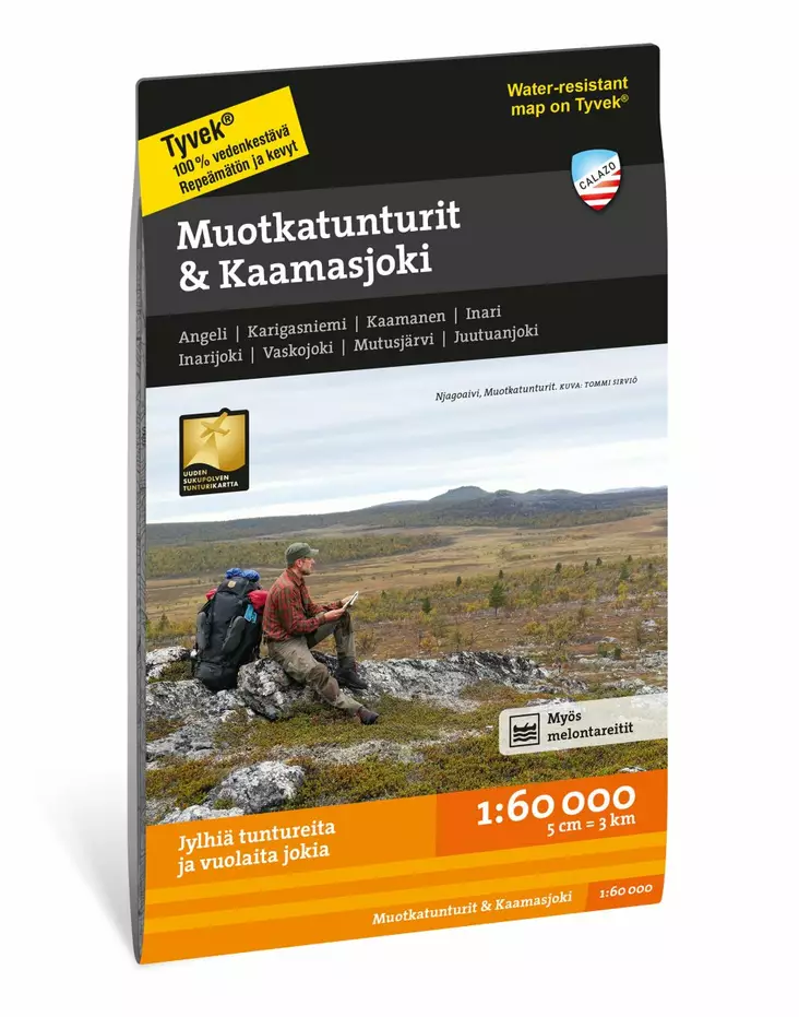 Map of Muotkatunturit & Kaamasjoki, Calazo - Maps and Bags - 524 - 1