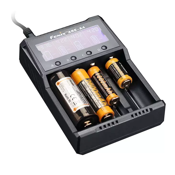Fenix ARE-A4 Charger for AA-AAA Rechargeable Batteries - Navigation and Lighting - ARE-A4 - 1