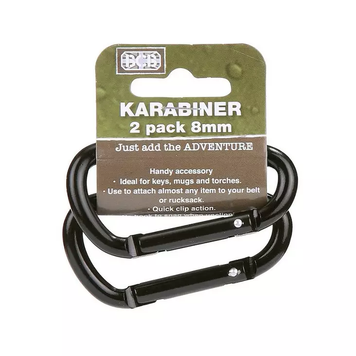 BCB Carabiners - 2 pieces, 8 mm - Climbing and Carabiners - 259144 - 1