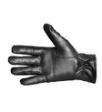 Leather Gloves with Sheep Fleece Lining, Black - Leather Gloves - 1011M-8-5 - 2