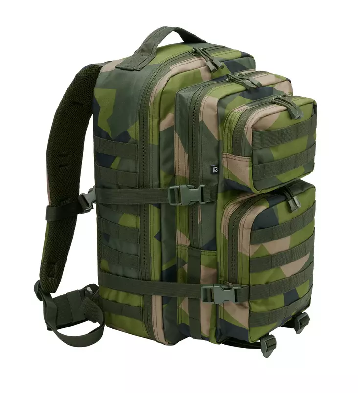 Brandit Assault Pack Backpack, Large, M90 Swedish Camouflage - Backpacks - 8008-125 - 1