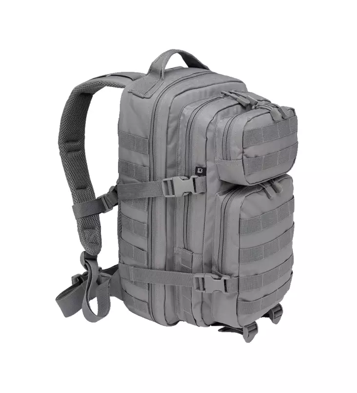 Brandit Assault Pack, Small, Gray - Backpacks - 8007-5 - 1