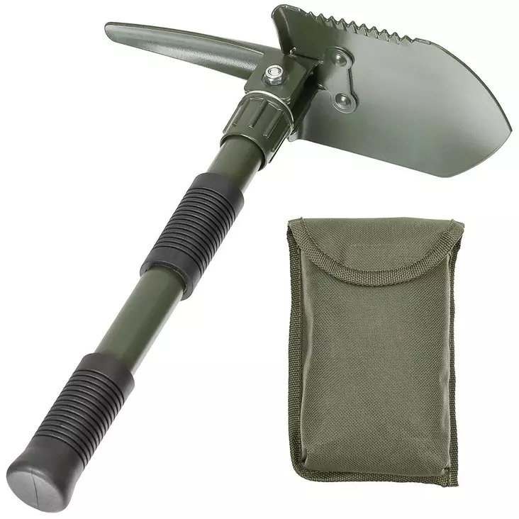 Shovel - Axe Combination Tool, 3 in 1, Olive Green, MFH - Shovels - 27036 - 1