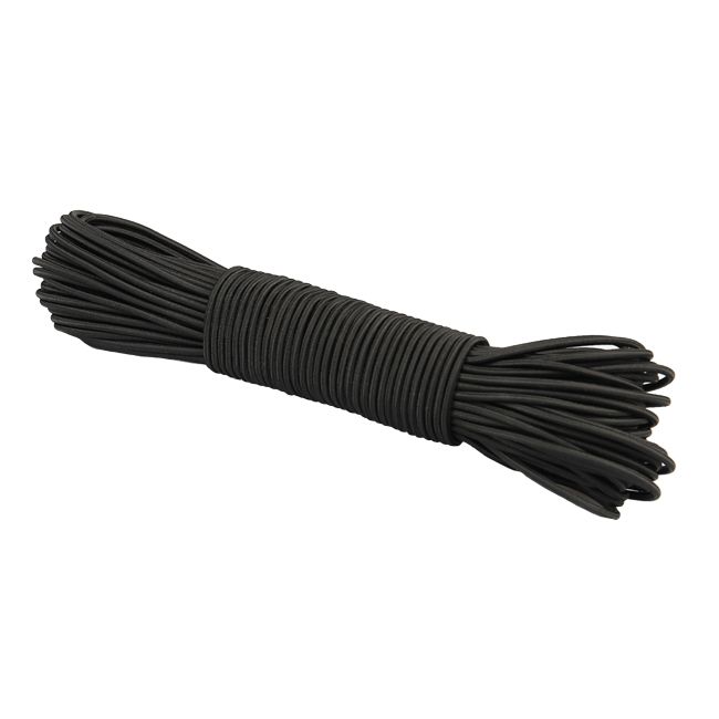 Shock Cord Stretch - Rope, Black, 10m - Ropes and Cords - 1907 - 1