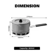 Fire-Maple Petrel Ramen Pot 800 ml with Heat Exchange Element - Camping Cookware - FMPRP8 - 3