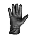 Leather Gloves with Sheep Wool-Cashmere Lining, Black - Leather Gloves - 1260M-8 - 2