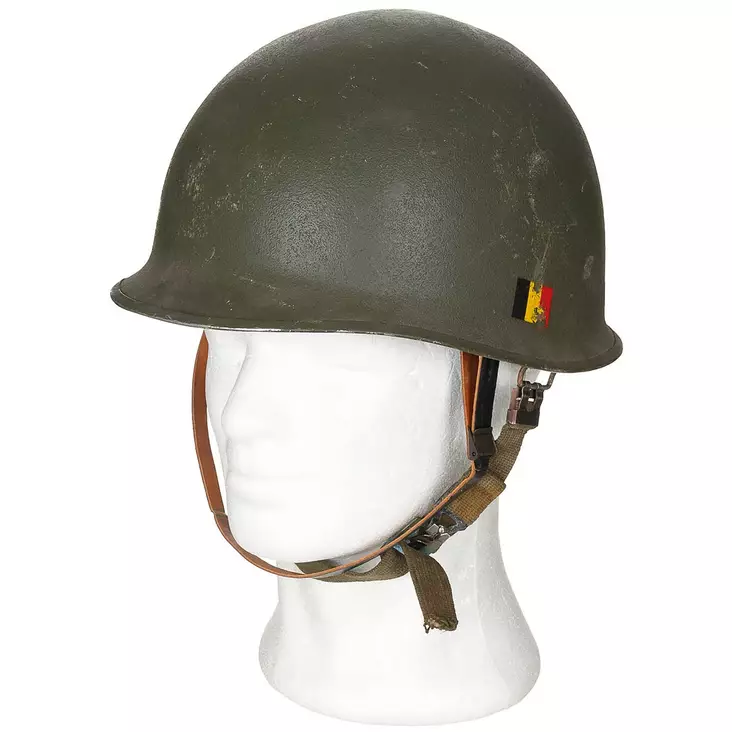 Belgian M51 Helmet (M1), Surplus - Steel Helmets - 610480B-56-58 - 1