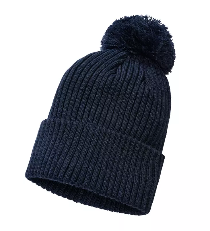 Brandit Pom-Pom Beanie, Blue - Beanies - 7029-14008 - 1