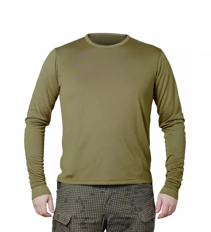 British Cold Weather Long Sleeve Base Layer, Olive Green, Surplus - Long Sleeve Shirts - 611418 - 1
