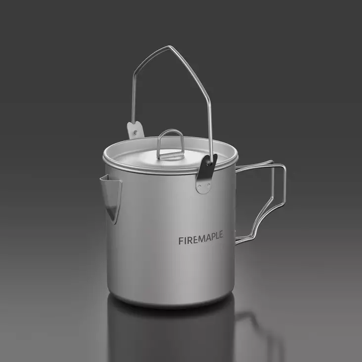 Fire-Maple Alti Titanium Trekking Kettle, 0.9 L - Camping Cookware - FMTP0-9 - 1