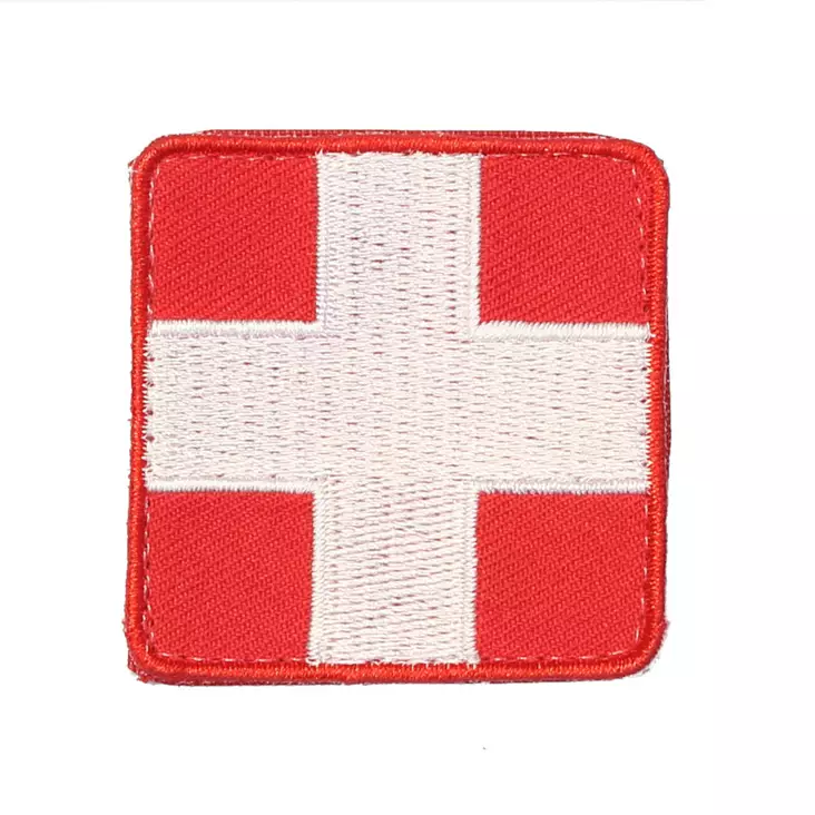 U.S.E. Medical Badge, White-Red - Flags - 120839 - 1