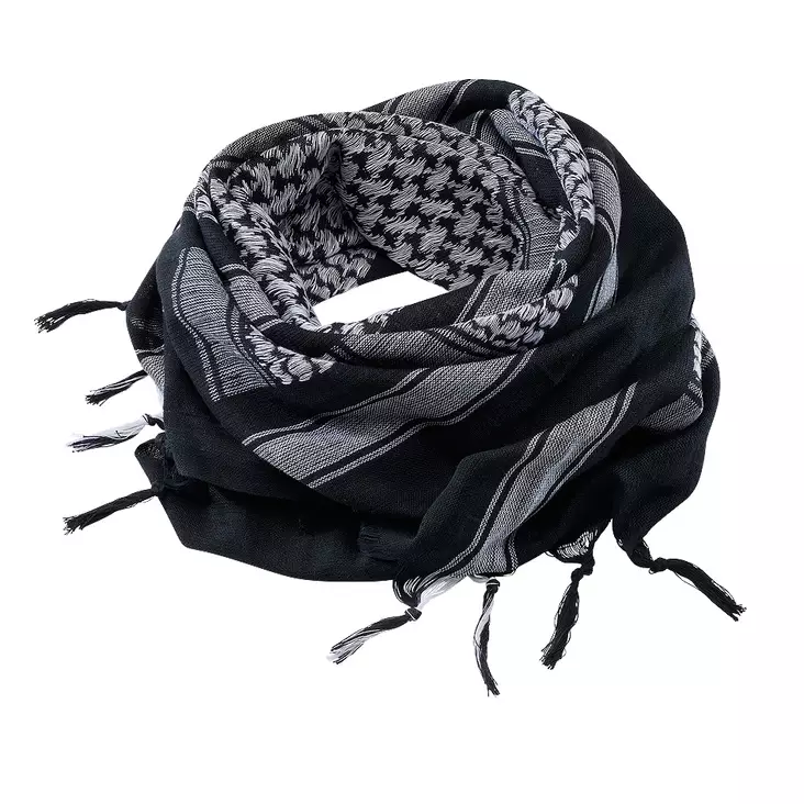 Brandit Shemagh Scarf, Black and White - Shemaghs - 7009-99 - 1