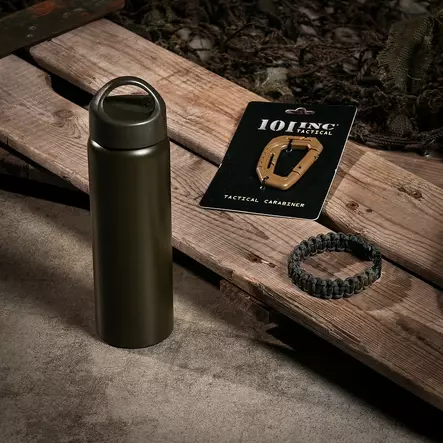 Tactical Carabiner Clip with Molle Attachment, Black - Climbing and Carabiners - 259138B - 2