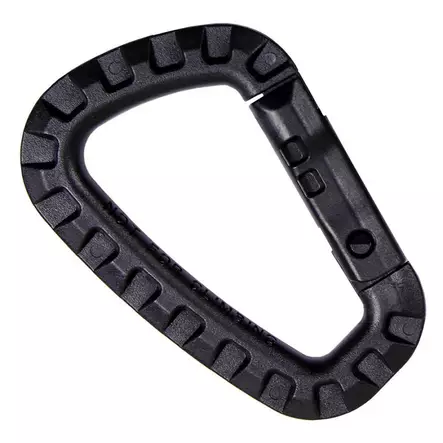 Plastic Carabiner Clip 85 mm, Black - Climbing and Carabiners - 259135B - 1