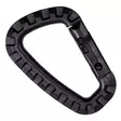 Plastic Carabiner Clip 85 mm, Black - Climbing and Carabiners - 259135B - 1