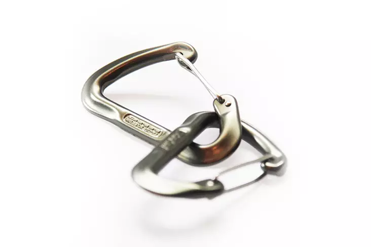 Carabiner - Locking Ring 2 pcs HMM, Gray - Climbing and Carabiners - DD-KARAB - 1
