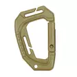 Tactical Carabiner Clip with Molle Attachment, Coyote - Climbing and Carabiners - 259138C - 1