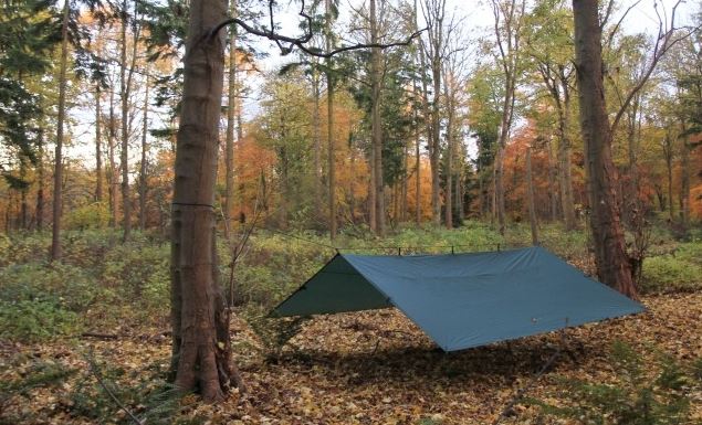 DD Tarp 4X4 m Shelter Canvas Forest Green - US Eagle webstore
