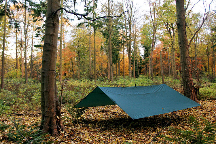 DD Tarp 4X4 m Shelter Canvas Forest Green - US Eagle webstore