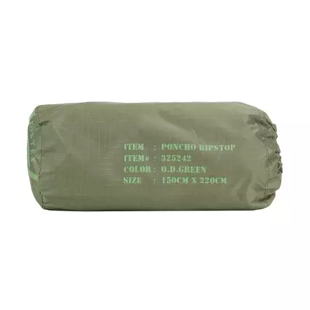 Rain Poncho, Ripstop, Green, Fostex - Rain Ponchos - 325242G - 2