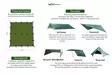 DD Tarp 3X3 Camp Tarp - Tarp and Tent Fabrics - DD-3X3-FG - 7