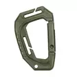 Tactical Carabiner Hook with MOLLE Attachment, Green - Climbing and Carabiners - 259138G - 1