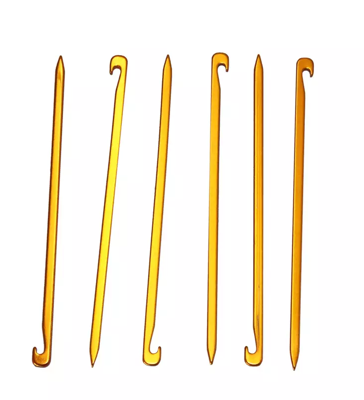 DD Super Lightweight Wedges, 6 pcs, Orange - Camping Supplies - DD-SL-PEG - 1