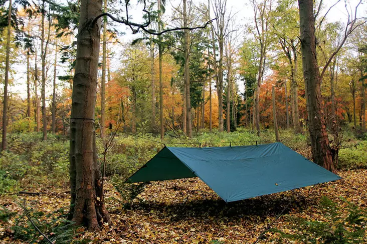 DD Tarp 4X4 m Shelter Canvas Forest Green - US Eagle webstore