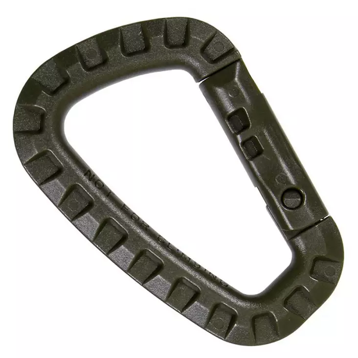 85 mm Green Plastic Carabiner - Climbing and Carabiners - 259135G - 1