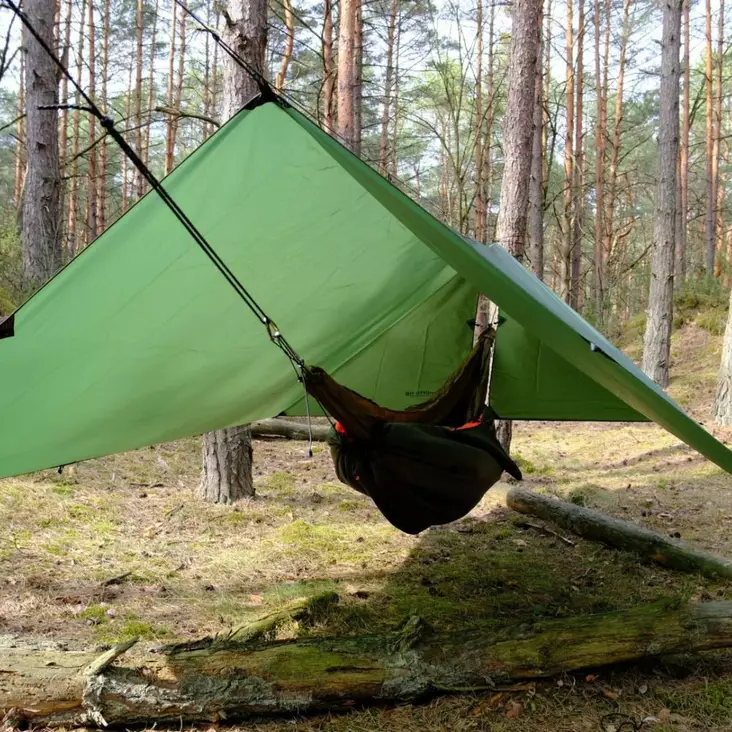 Bushmen ULTRA Tarp 4 x 3 m, Deep Green - Tarp and Tent Fabrics - BUULTARP4x3dg - 1