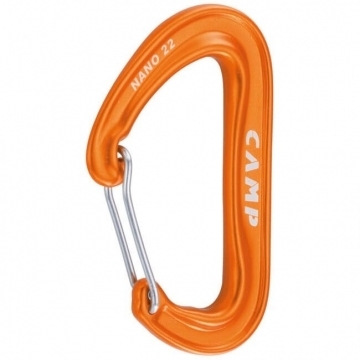 Carabiner Hook - locking ring Camp Nano 22, Orange - Climbing and Carabiners - 5000-Oranssi - 1