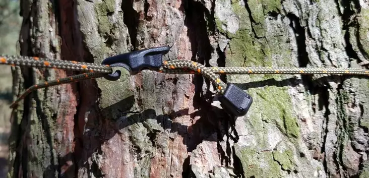 Bushmen Tarp Tensioner Attachment Ropes 6 pcs / pkg - Tarp and Tent Fabrics - BUULTEBLK - 1