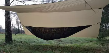 Bushmen Ultralight 4X3 Tarp, dark olive - Tarp and Tent Fabrics - BUULTARP4x3dol - 1